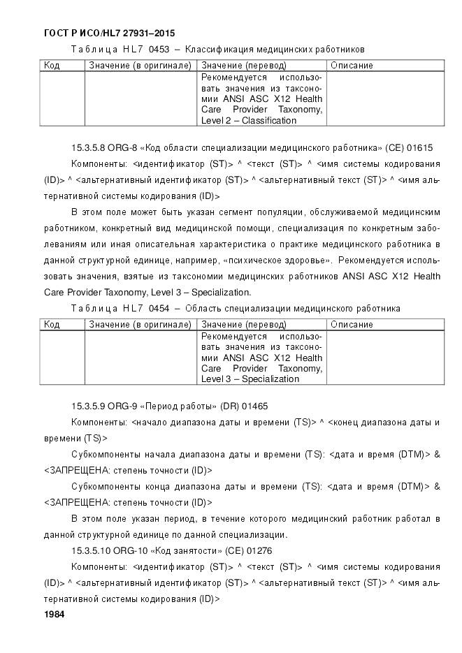 ГОСТ Р ИСО/HL 7 27931-2015, страница 1991